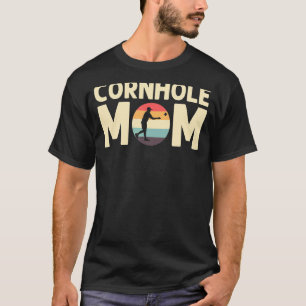 Cornhole Designs For Mum Women Bean Bag Toss Playe T-Shirt