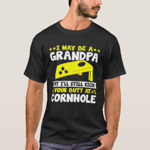 Cornhole for Men Grandpa Sack Toss Game T-Shirt