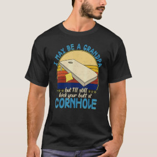 Cornhole  For Men Grandpa Sack Toss Game T-Shirt