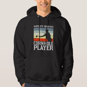 Cornhole For Men Women Bean Bag Toss Game Players Hoodie