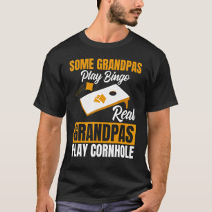 Cornhole Grandpa Bean Bag Men Uncle Father T-Shirt