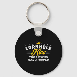 Cornhole King The Legend Has Arrived Cornhole Gift Key Ring