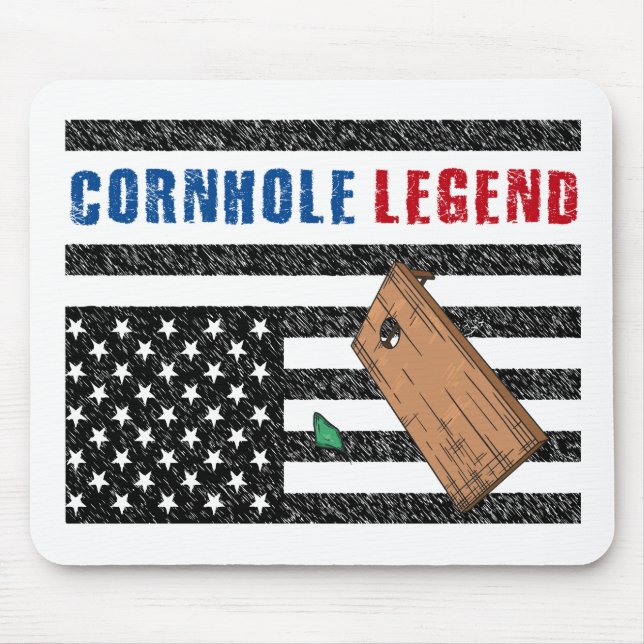 Cornhole Legend USA Mouse Pad (Front)