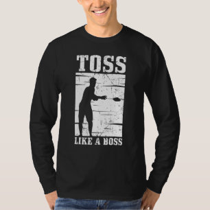 Cornhole Men Women Cool Cornhole Toss Like A Boss T-Shirt