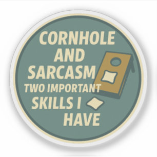 Cornhole Player With Sarcastic Sense of Humour