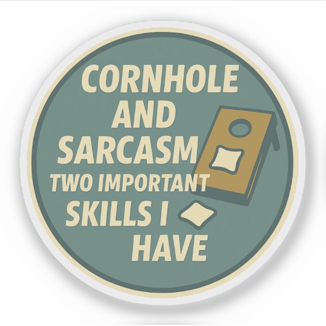 Cornhole Player With Sarcastic Sense of Humour (Front)