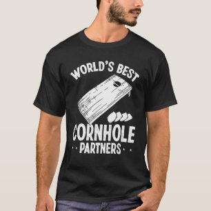 Cornhole Player Worlds Best Cornhole Partners Corn T-Shirt