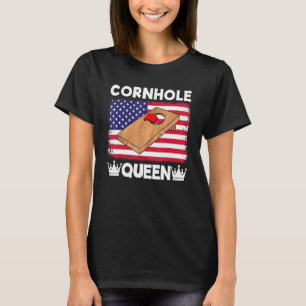 Cornhole Queen Cornhole Team Bean Bag  Cornhole 1 T-Shirt