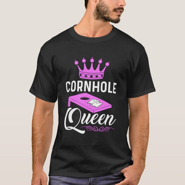 Cornhole Queen T-Shirt (Front)