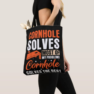 Cornhole solves most of my problems Cornhole  Tote Bag