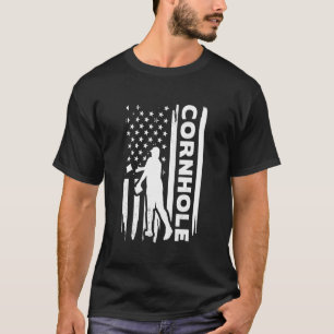 Cornhole sports US flag graphic concept T-Shirt
