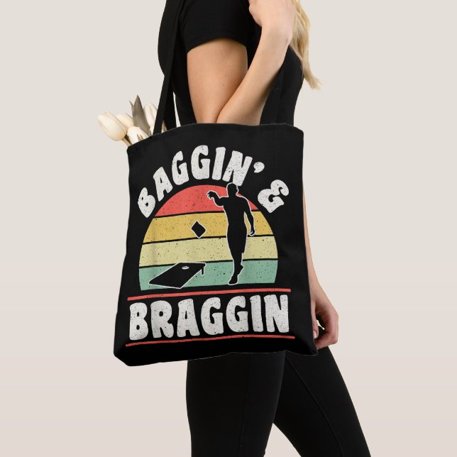 Cornhole Team Champion Bean Bag Baggin And Braggin (Close Up)