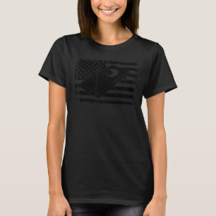 Cornhole Usa Flag Cornhole Team Bean Bag Cornhole T-Shirt