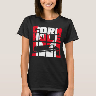 Cornhole vintage Canada flag Canadian Maple Leaf T-Shirt