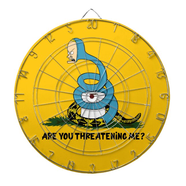 Cornholio Are You Threatening Me Beavis & Butthead Dartboard (Front)