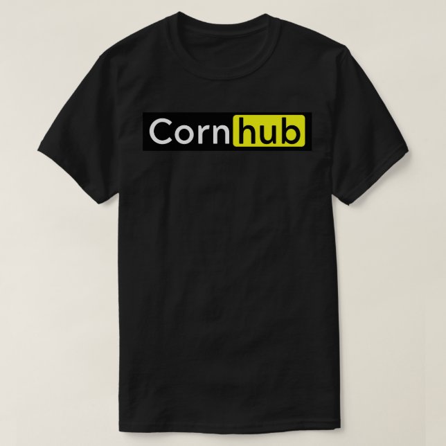 Cornhub Pornhub Parody Satire T-Shirt (Design Front)