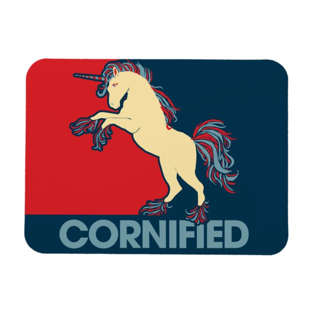 Cornified unicorn parody magnet (Horizontal)