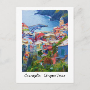 Corniglia Cinque Terre Italy Postcard