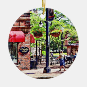 Corning NY - Charming Cafe Ceramic Ornament