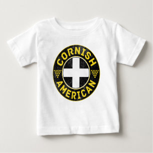 Cornish American Flag Baby T-Shirt