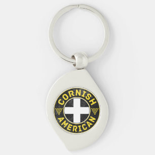 Cornish American Flag Key Ring
