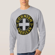 Cornish American Saint Piran's Flag Tee
