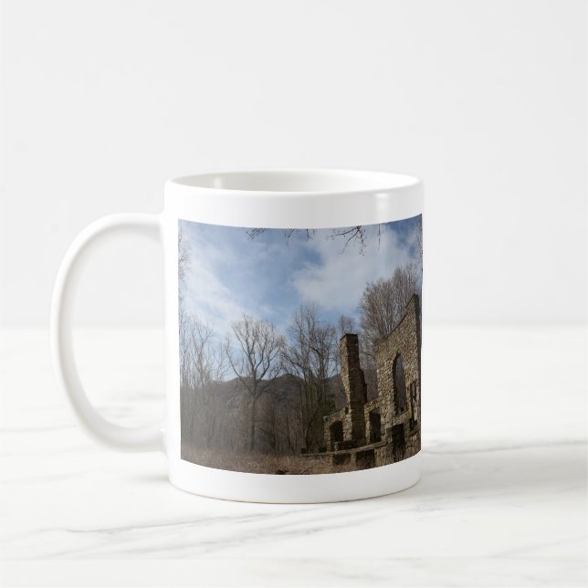 Cornish Estate Ruins Coffee Mug (Left)