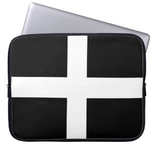 Cornish Flag (Cornwall) (County of England, UK) Laptop Sleeve