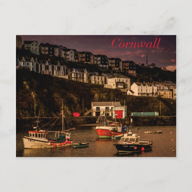 Cornish Harbour Postcard (Front)