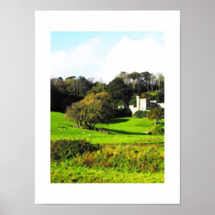 Cornish landscape poster