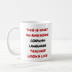 cornish language teacher, awesome coffee mug
