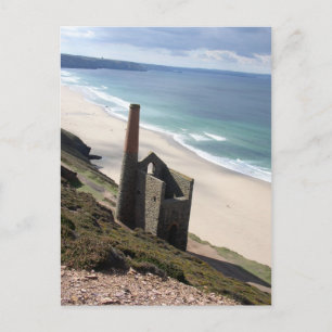 Cornish mining ruine in wheal mill 01 postcard