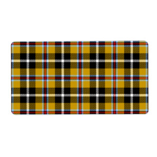 Cornish National Tartan Yellow and Black Plaid