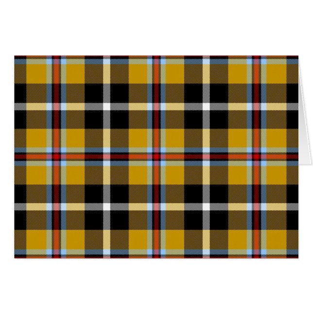 Cornish National Tartan Yellow and Black Plaid (Front Horizontal)