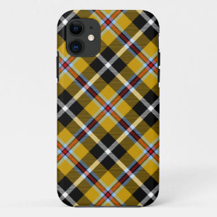 Cornish National Tartan Yellow and Black Plaid iPhone 11 Case