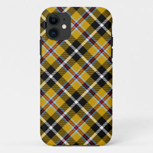 Cornish National Tartan Yellow and Black Plaid iPhone 11 Case