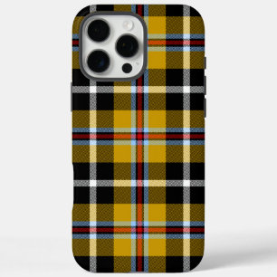 Cornish National Tartan Yellow and Black Plaid iPhone 16 Pro Max Case