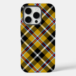 Cornish National Tartan Yellow and Black Plaid iPhone 16 Pro Case