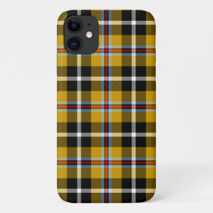 Cornish National Tartan Yellow and Black Plaid iPhone 11 Case