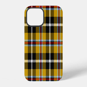 Cornish National Tartan Yellow and Black Plaid iPhone 12 Case