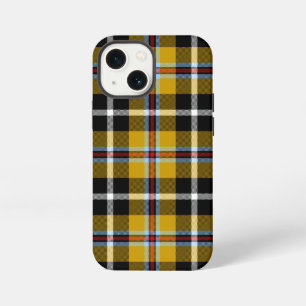 Cornish National Tartan Yellow and Black Plaid iPhone 13 Mini Case
