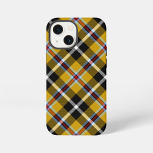 Cornish National Tartan Yellow and Black Plaid iPhone 13 Mini Case
