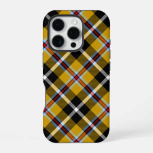 Cornish National Tartan Yellow and Black Plaid iPhone 16 Pro Case