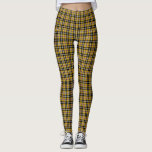 Cornish National Tartan Yellow and Black Plaid Leggings<br><div class="desc">Cornish National Clan Tartan Yellow and Black Plaid</div>