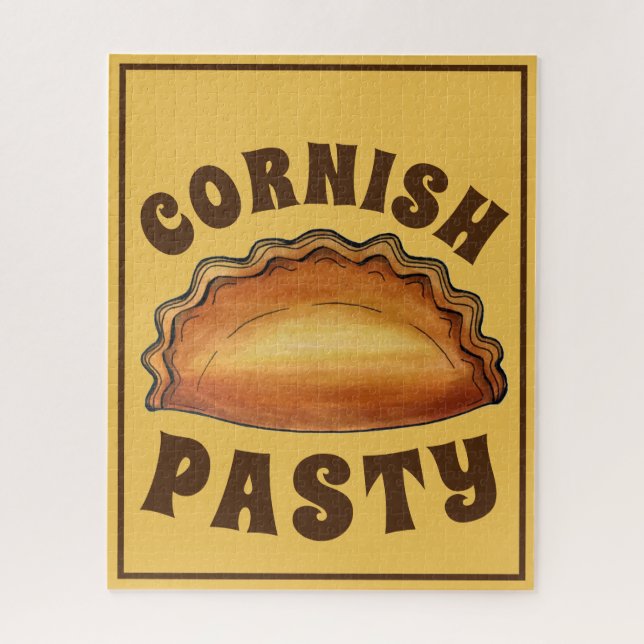 Cornish Pasty UK British Meat Pie Savoury Pastry Jigsaw Puzzle (Vertical)
