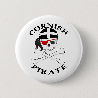 Cornish Pirate 1 6 Cm Round Badge