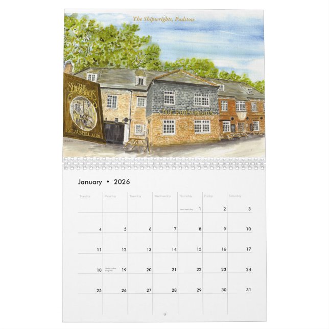 'Cornish Pubs & Inns' Calendar (Jan 2026)