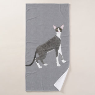 Cornish Rex Bath Towel