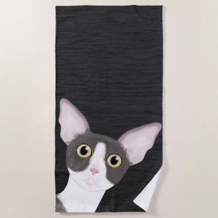 Cornish Rex Beach Towel