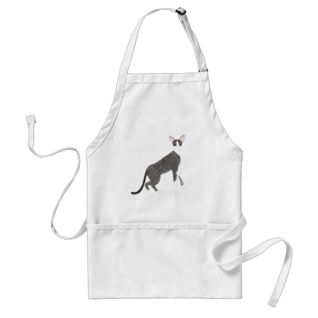 Cornish Rex Cat Apron (Front)